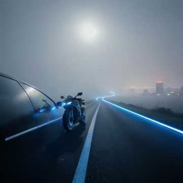 薄雾公路