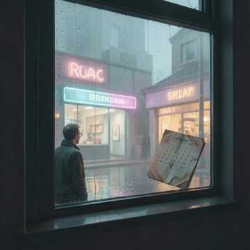 旧日历的雨