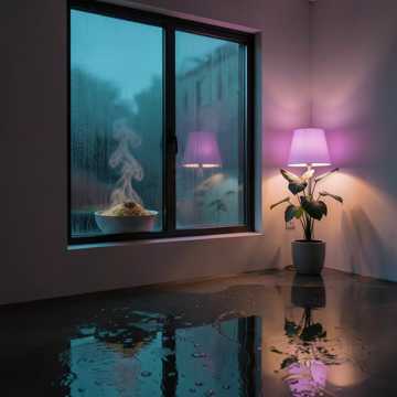 雨帘敲窗