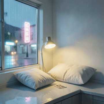 空房间下雨