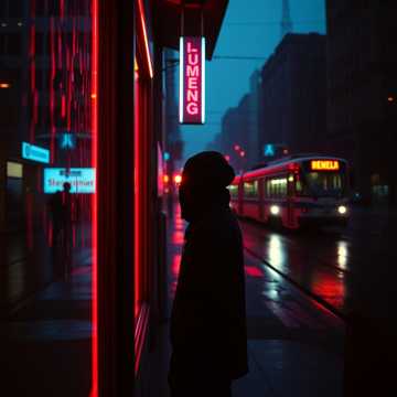 Neon Lone Shadow