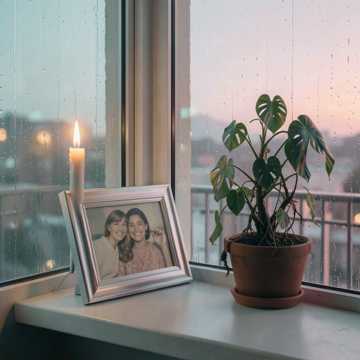 残烛晃着雨