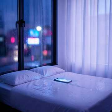 枕畔落雨声