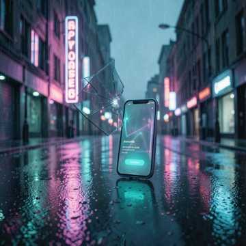 碎在雨里的镜子