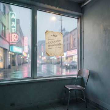 雨打湿的信