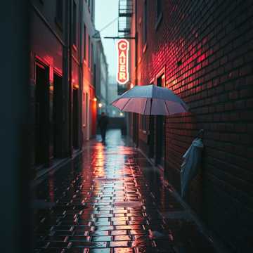 玻璃雨巷