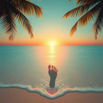 夏日海风吻痕