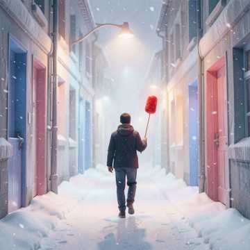 雪化了糖葫芦