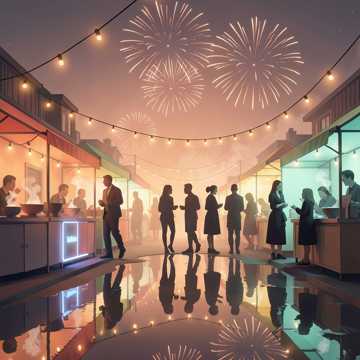 夜市晚风