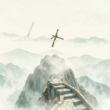 山顶云开