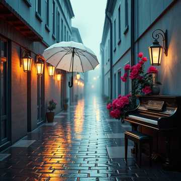 烟雨海棠红