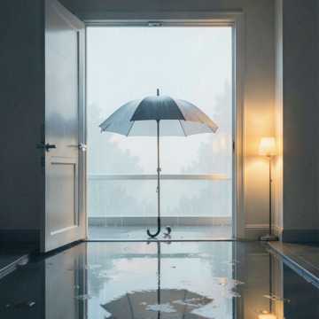 雨落空门廊