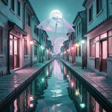 追风踏过的水影