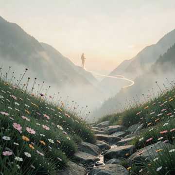 山雾薄花