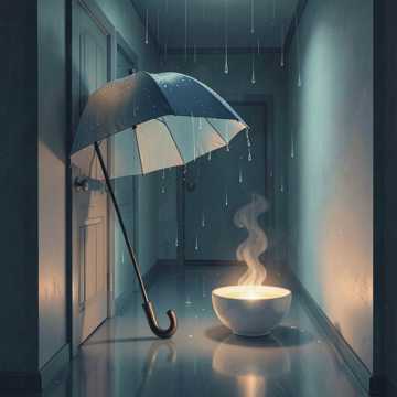 雨停在门口
