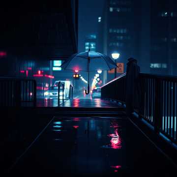 雨落台阶的倒带