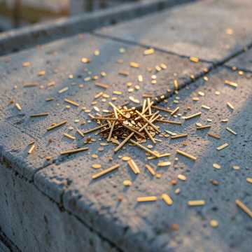 paper gold confetti