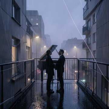 困在屋檐