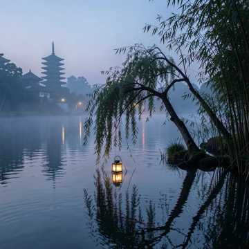 灞桥柳下折枝时