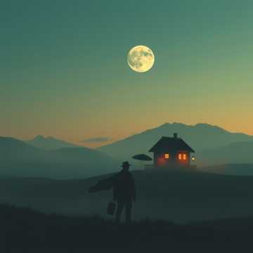 游云背着行囊