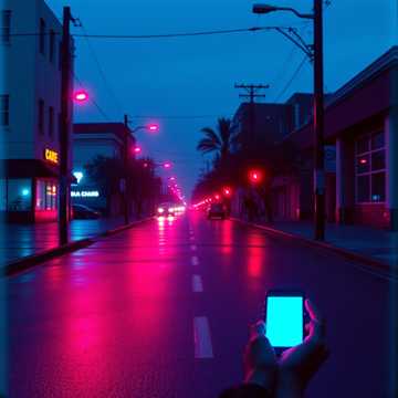 霓虹背面影