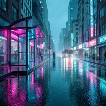 霓虹路的末班车