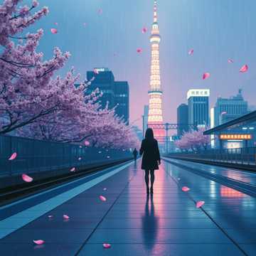 樱花站台