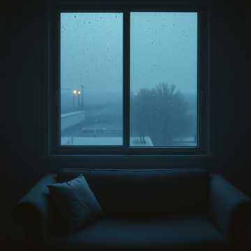 雨声碎在窗台