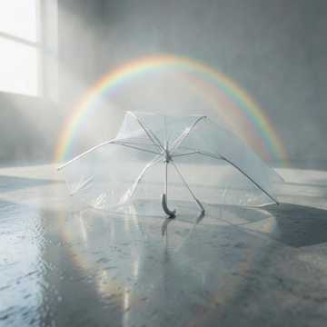雨伞忘了收