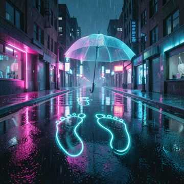 霓虹脚印