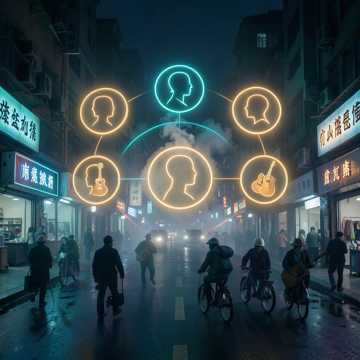 五个头像在板面店