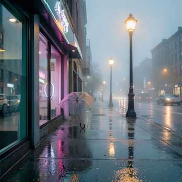 旧伞沿的雨-版本2