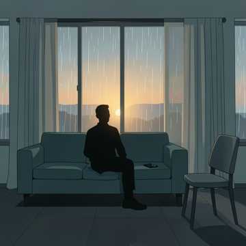 空荡的双人沙发