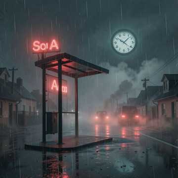 終バスのホーム