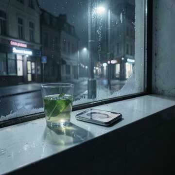 窗台半杯冷薄荷