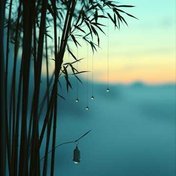竹林晚风