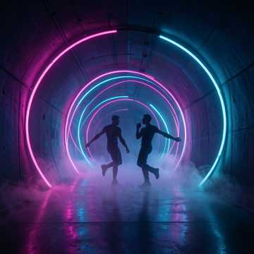 霓光慢摇