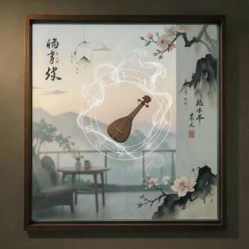隔窗烟篆
