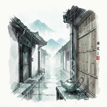 半壶纱上画烟雨