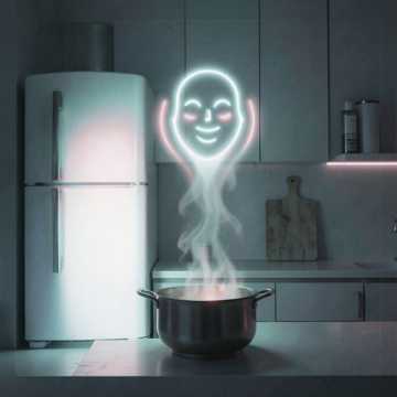 煮面。