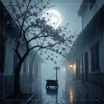 疏桐雨落