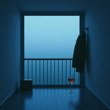 空酒杯数雨声