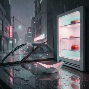 雨刷停在窗上