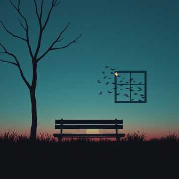 褪色的长椅