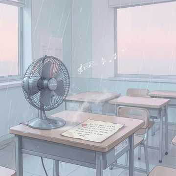 教室风扇转着暗恋