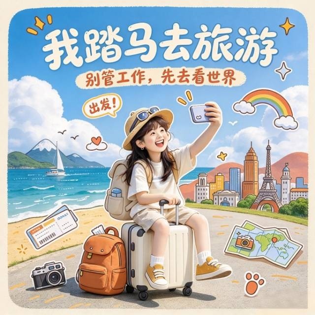我踏马去旅游(可爱版)