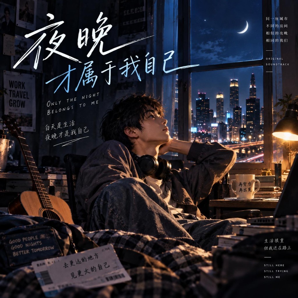 夜晚才属于我自己