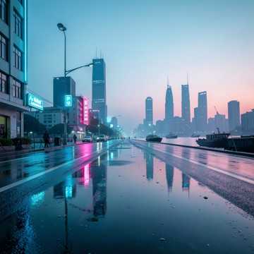 雨停在南山肩膀