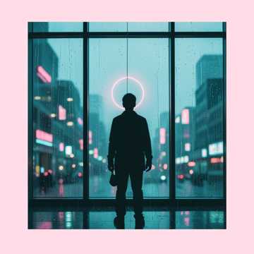 玻璃窗上的雨痕