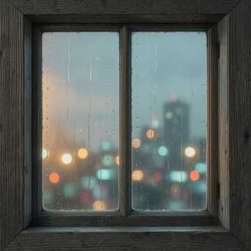 雨打旧窗棂
